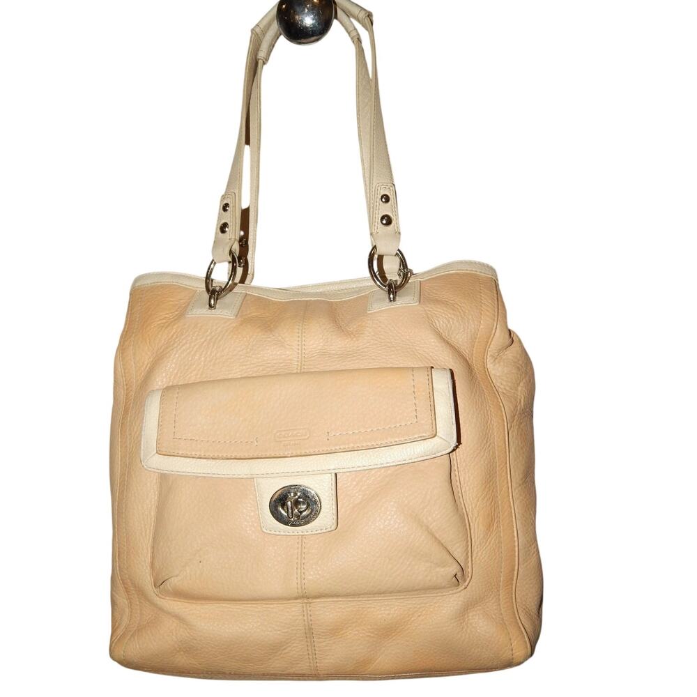 Y2K COACH 19264 Penelope  Pebbled Leather Tote Bag Purse Shoulder Bag